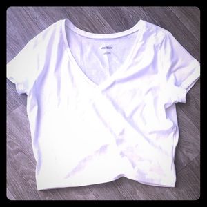 White crop Top Size L